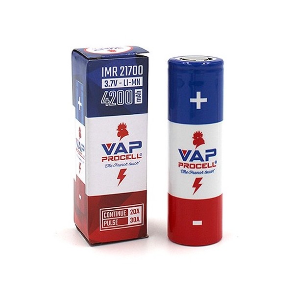 Accu Vape Procell 21700 IMR - 4200mAh - Clop'Store - La boutique