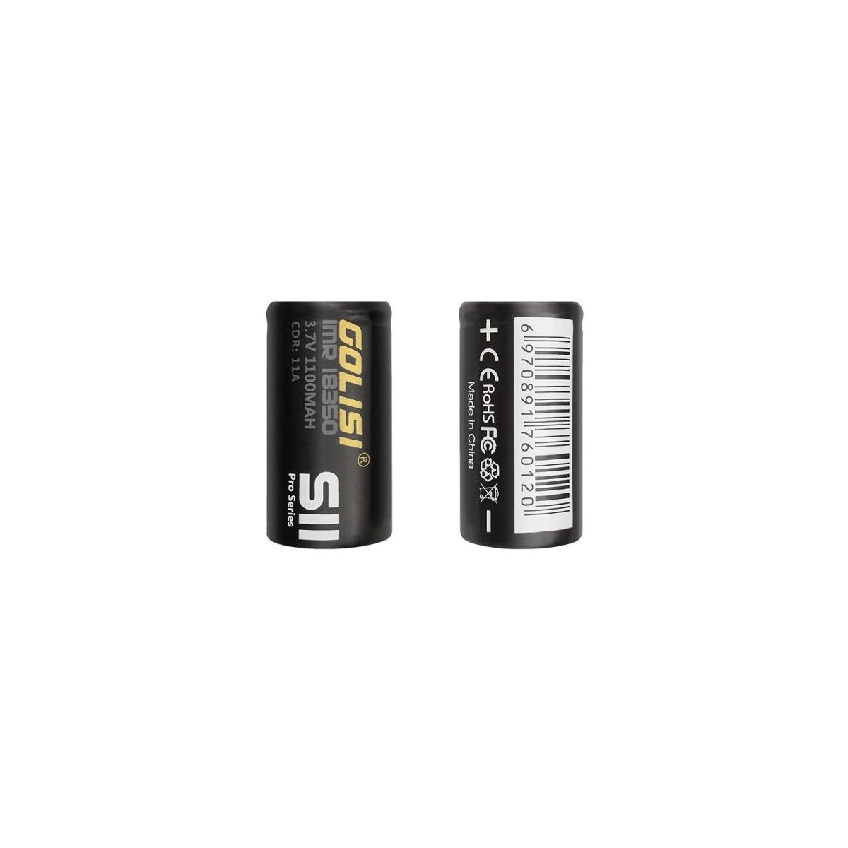 Accu Golisi 18350 IMR - 1100mAh
