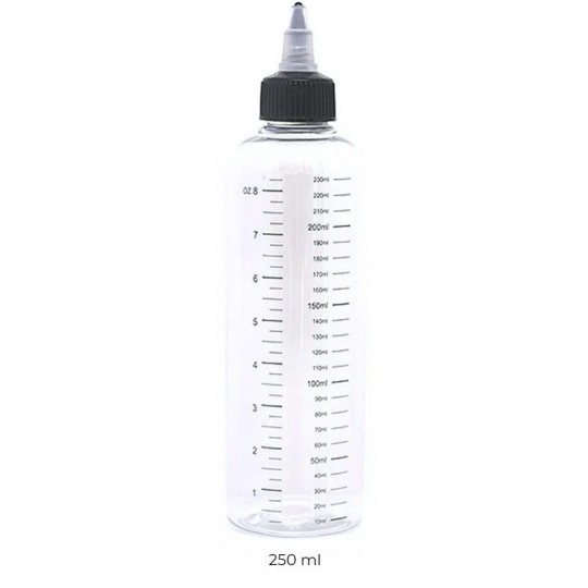 Flacon vide de 250 ml gradué