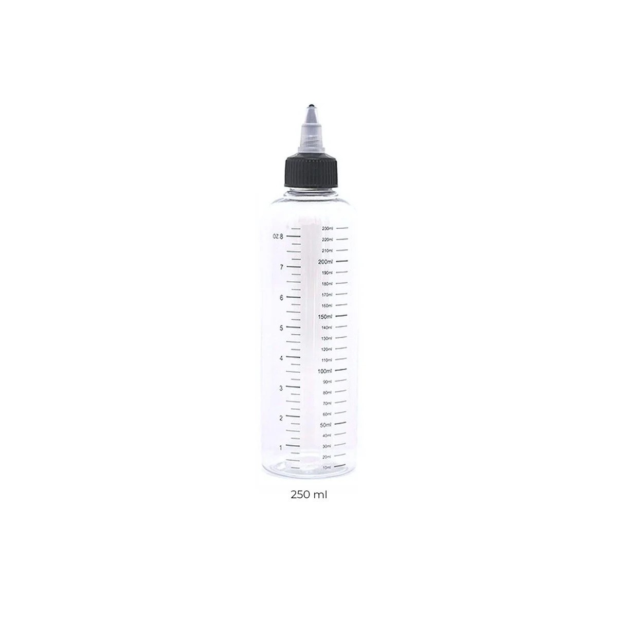 Flacon vide de 250 ml gradué
